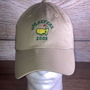 Mens American Needle Master Tour 2008 Golf Tan Adjustable Hat